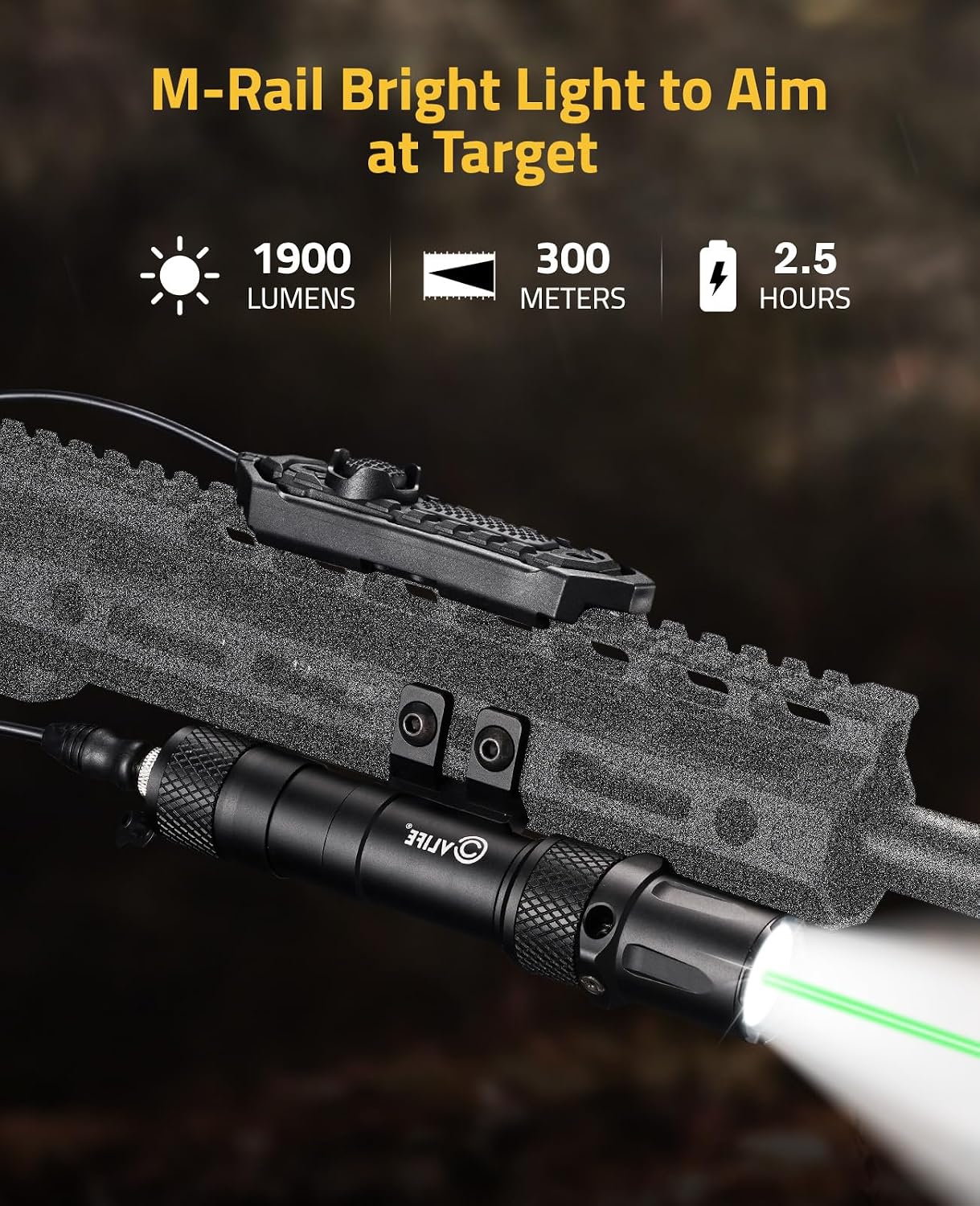 CVLIFE 1900 Lumens M-Rail Laser Light