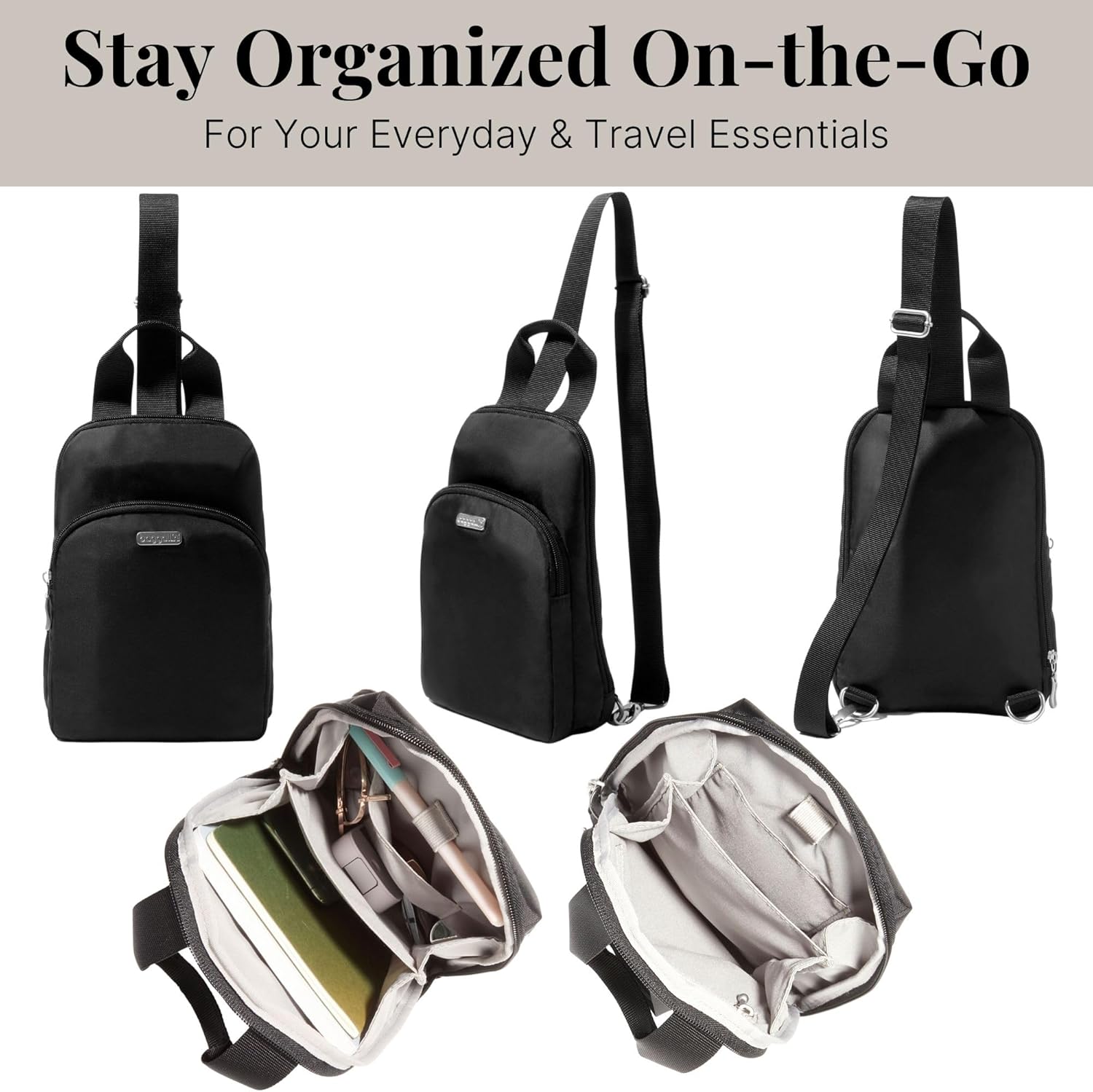 Baggallini womens Essential Sling - Image 5