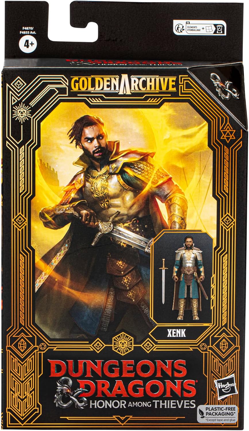 Dungeons & Dragons Hasbro Honor Among Thieves Golden Archive Xenk Collectible Figure 6-Inch Scale D&D Action Figures