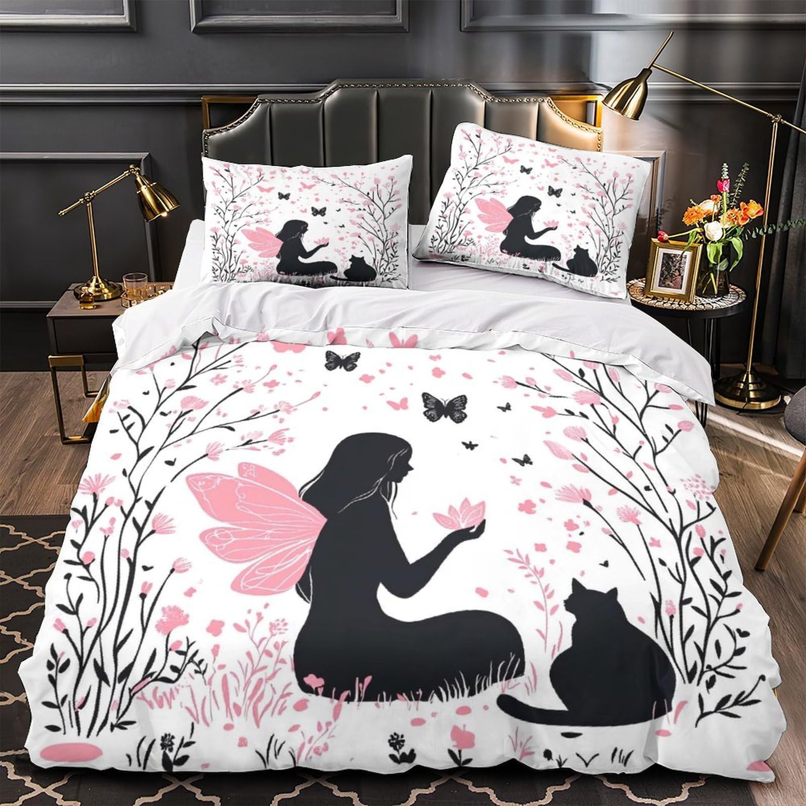 Housse de couette fée microfibre respirante pour éviter la transpiration nocturne enfant