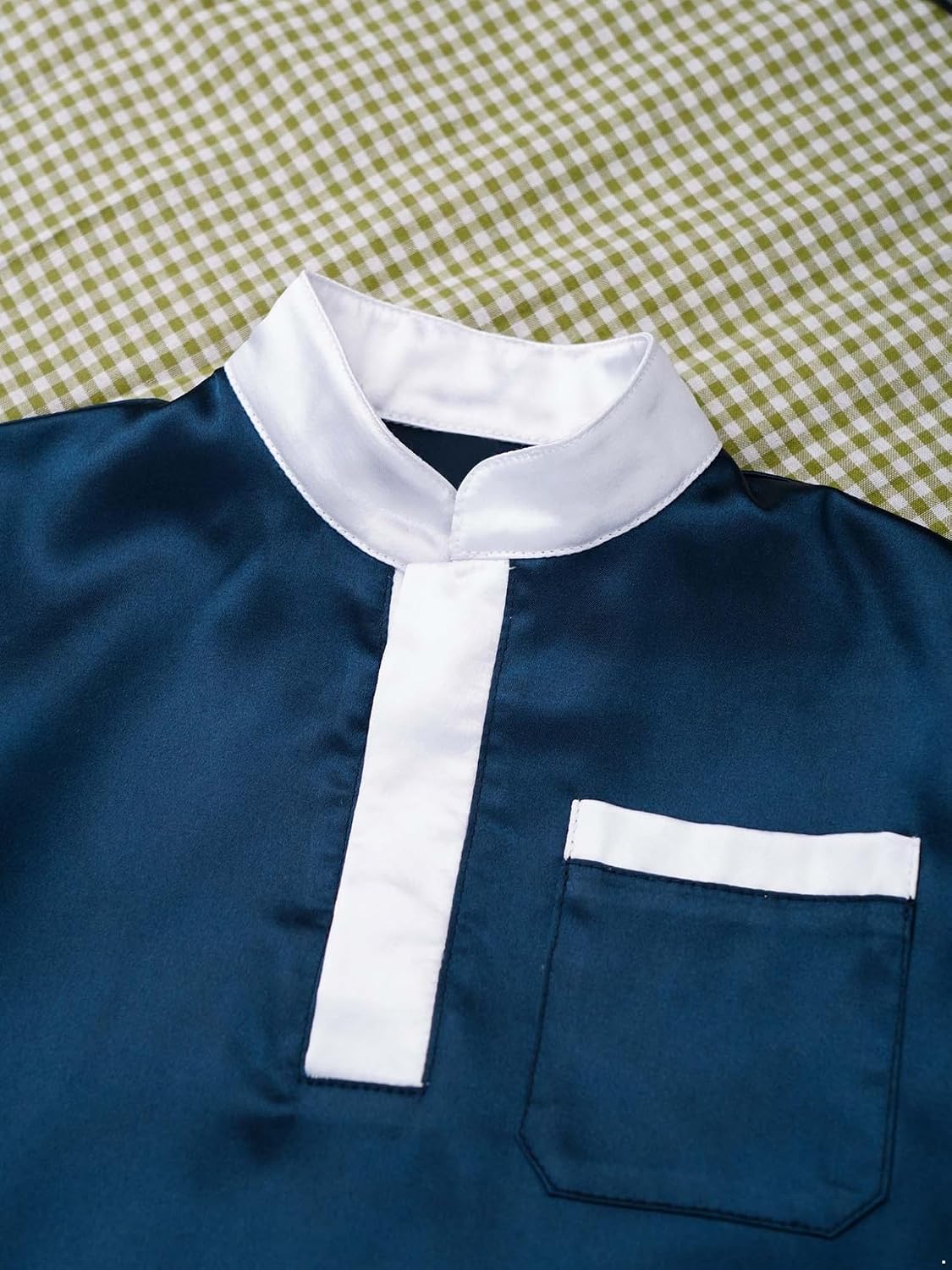 Muslim Baby Boys Ramadan Eid Outfit Thobe Arabic Islamic Abaya Dubai Short Sleeve Robe Prayer Clothes