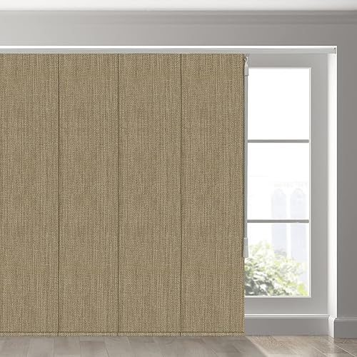 Persiana de panel deslizante sin cordones, persianas verticales de 4 o 6 rieles para ventana corrediza, puerta de patio y divisor de habitación,