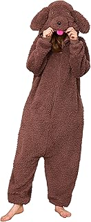 Unisex Animal Poodle Puppy Dog Costume Onesie Pajamas Halloween Costume Christmas Pajamas Gifts for