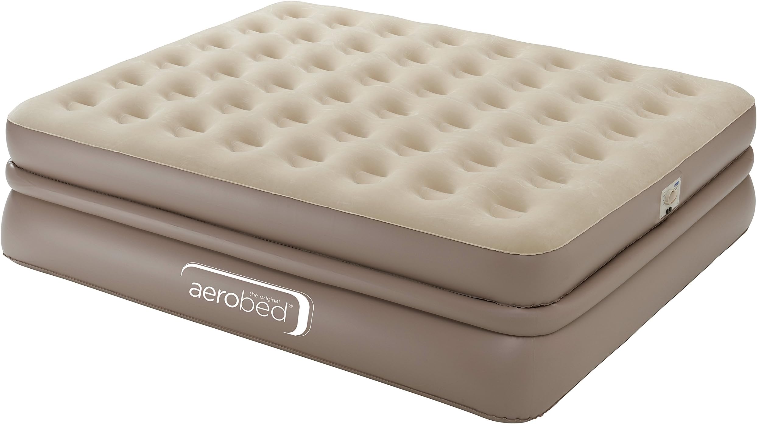 Aerobed Airbed Luxury Collection Raised, Indoor Air Bed, Built-in Electric Pump, Blow Up Guest Bed, Flocked Inflatable Mattress