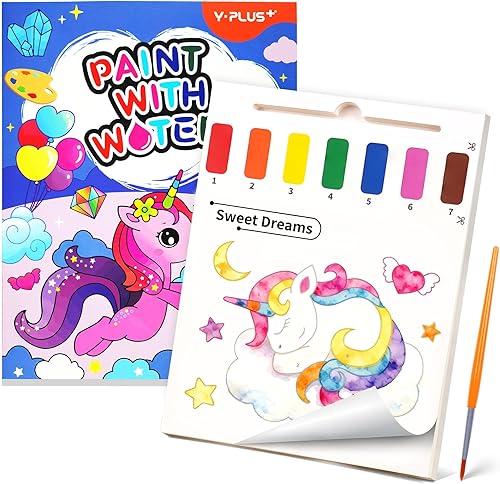 Vista 25 de YPLUS Libros de pintura con agua para niños pequeños, juguetes de manualidades, papel de pintura de acuarela, regalo para niños de 1 a 3, 2 a 4, 4 a