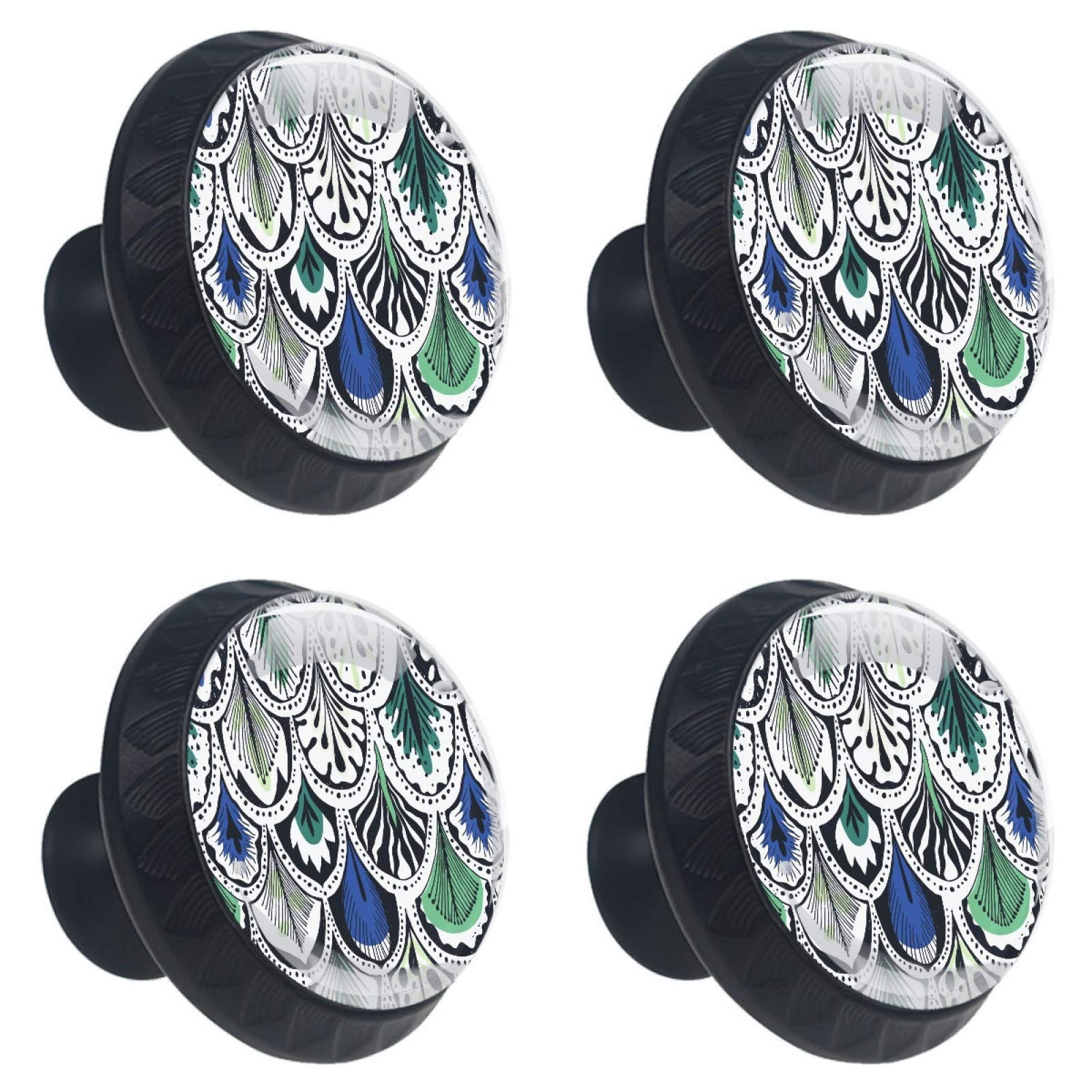 Boutons de meuble paon bohème pour relooker vos placards de cuisine et commodes