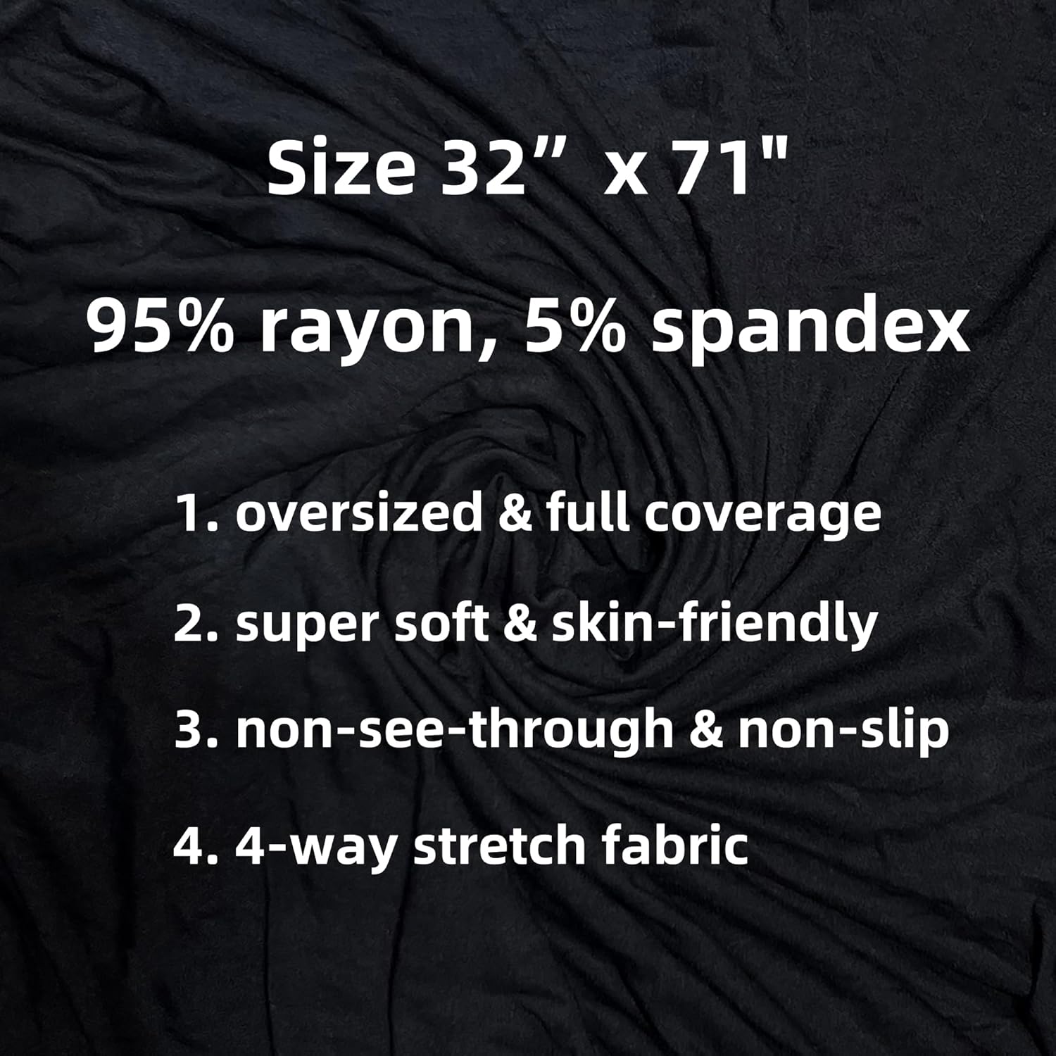 Lina & Lily Non-see-through Premium Jersey Maxi Hijab Head Scarf Wrap for Muslim Women - Image 3