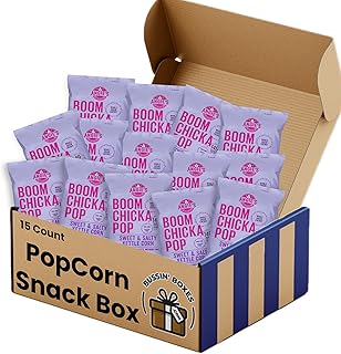 Sweet & Salty Kettle Popcorn – 30 Count Bulk Box of Individually Wrapped Kettle-Style Popcorn Bags (0.67 oz Each) – Assembled by Bussin Boxes