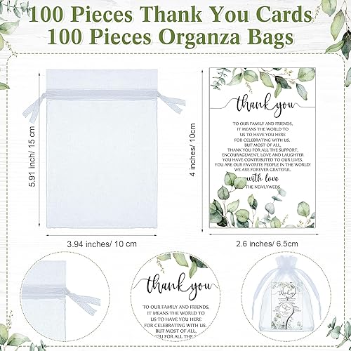 Miniatura 3 de Fulmoon 50 juegos de abrebotellas multifunción para boda, cortaúñas, recuerdos de boda, cervecería, 50 tarjetas, 50 bolsas de organza blanca para