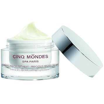 Cinq Mondes Precious Night Cream 1.7 Fl.Oz- Complete Support For Mature Or Dry Skin- Smooth Wrinkles, Increase Firmness And Even Skin The Tone - Hyaluronic Acid Plumps
