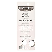 Vista 4 de Red by Kiss Tijera de corte de pelo liso, diseño ergonómico, peso ligero (cizalla de pelo, 5.5 pulgadas), no necesita mantenimiento adicional