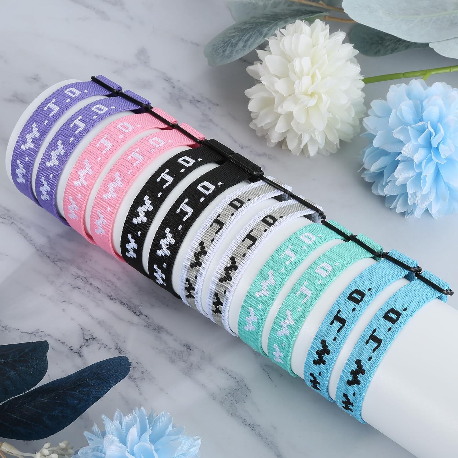 12PCS WWJD Bracelet Pack, Christian Gifts Adjustable Wristbands, WWJD Jesus Bracelets Bulk - What Would Jesus Do Bracelet for Women Men - Image 5