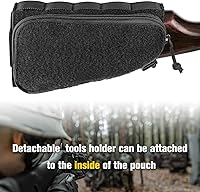 Vista 2 de PETAC GEAR Rifle táctico Buttstock Pack/soporte de carcasa ajustable bolsa de descanso mejillas para acción prolongada..