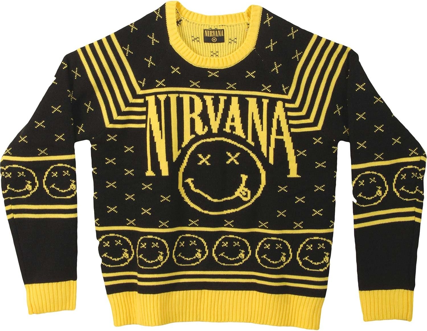 nirvana smiley sweater