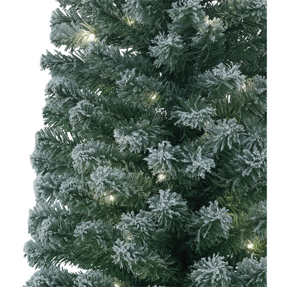 Habitat 6ft PreLit Snow Tipped Pencil Christmas Tree Green Buy