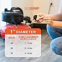 Vista 6 de 1" Sorbothane Hemisphere Rubber Bumper Non-Skid Feet with Adhesive 50 Durometer - 4-Pack