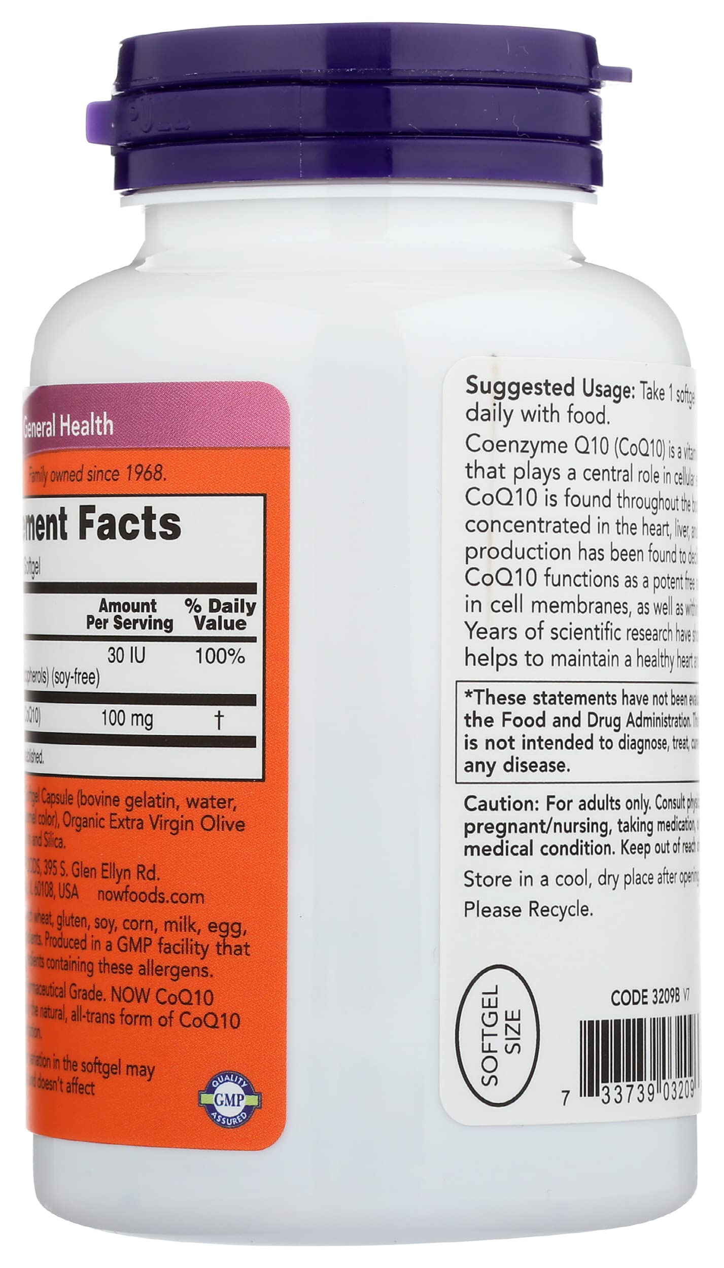 Now Foods CoQ10 100mg Standard - 150 Cápsulas