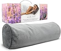 Dreamtime Buckwheat Neck Roll Pillow with Lavender - Cooling Support for Neck Pain Relief & Better Sleep