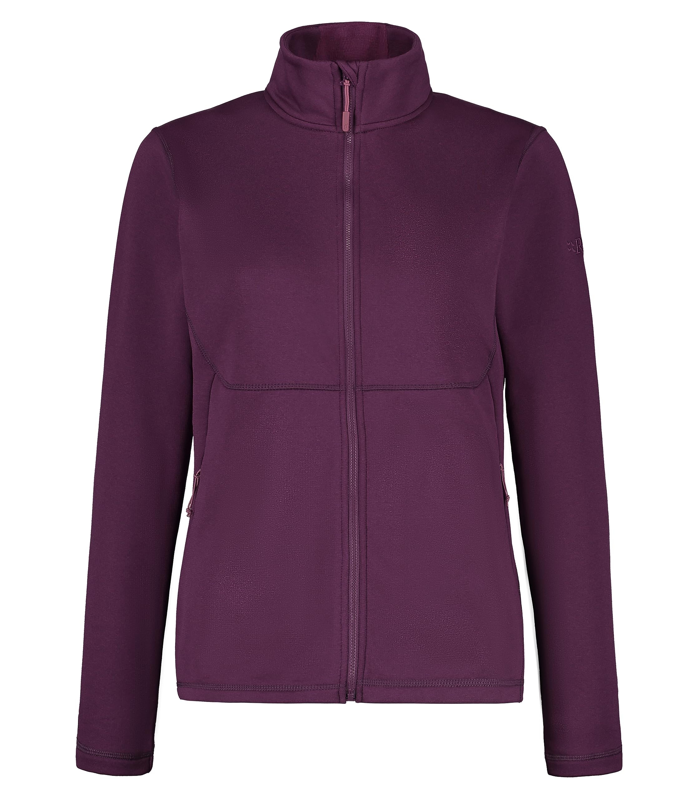 Rab Women’s Geon Jacket Fleece Full-Zip for Skiing, Trekking, & Casual Use - Eggplant - 14