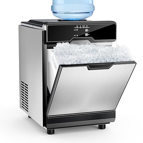Máquina de hielo de pepita – Máquina de hielo para encimera de 40 libras/día con contenedor de almacenamiento de 10 libras, máquina de hielo