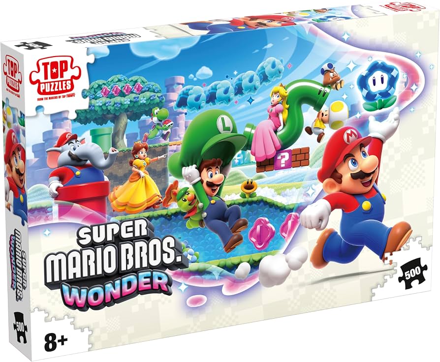 Amazon.com: Winning Moves Super Mario Wonder Puzzle - 500 Piece