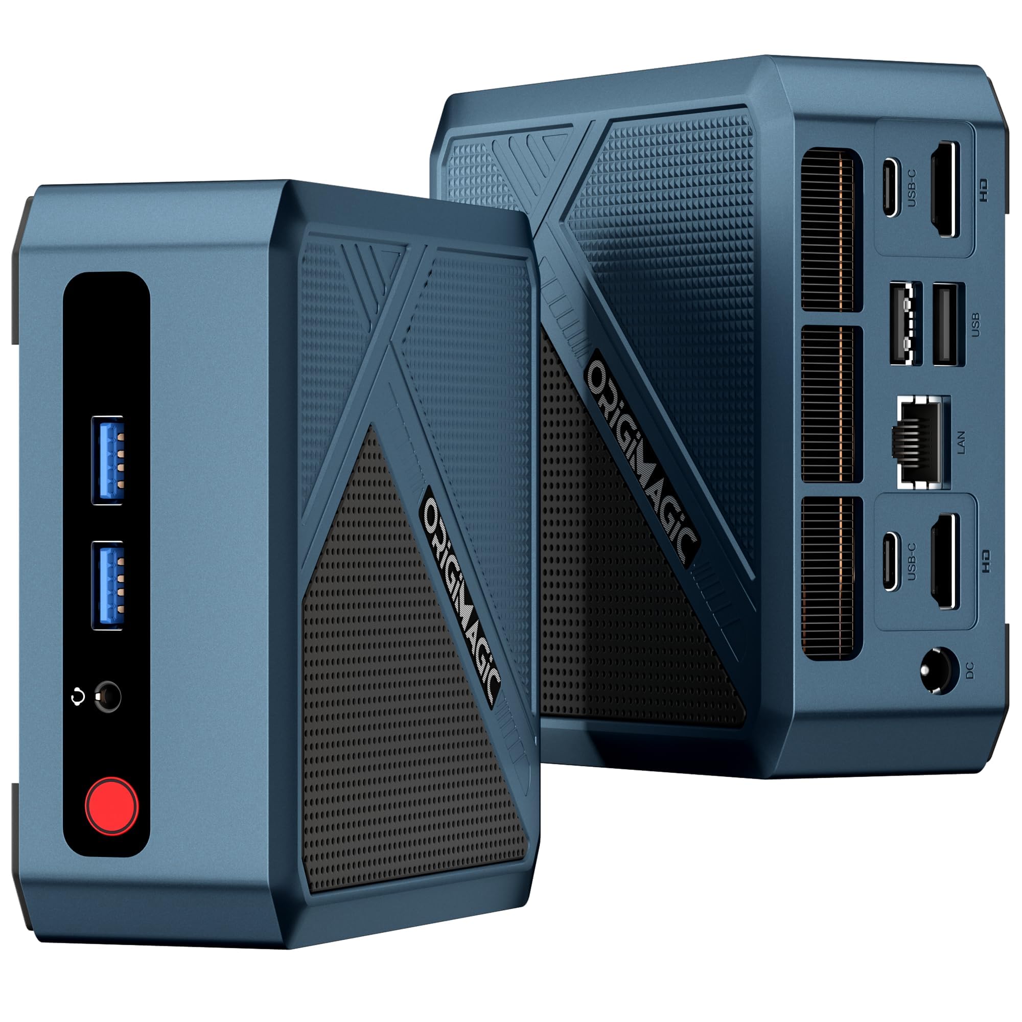 origimagic N1 Mini PC, con Ryzen 7 5825U Processore(8C/16T,fino a 4.5GHz), 16GB DDR4 RAM 512GB NVMe SSD, Mini PC Gaming Doppio HDMI/WiFi6/BT 5.2/2.5G LAN/W11-Pro