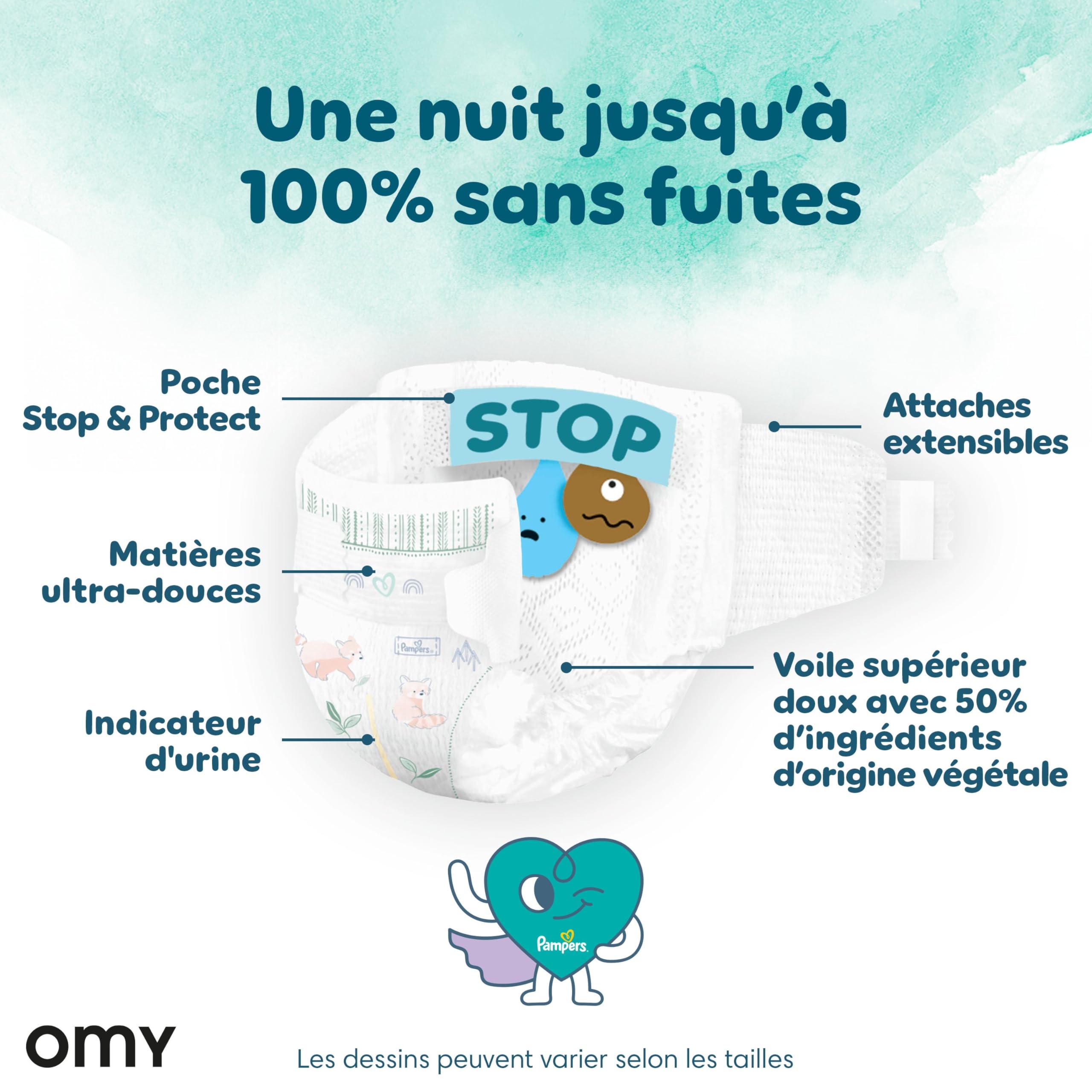 Pampers Harmonie Langes Taille 3 Édition Limitée 102 Langes 6kg-10kg