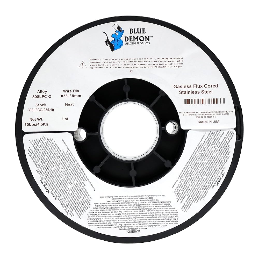 その他 HIRO Blue Demon 308LFC-O X .035 X 10LB Spool stainless steel flux
