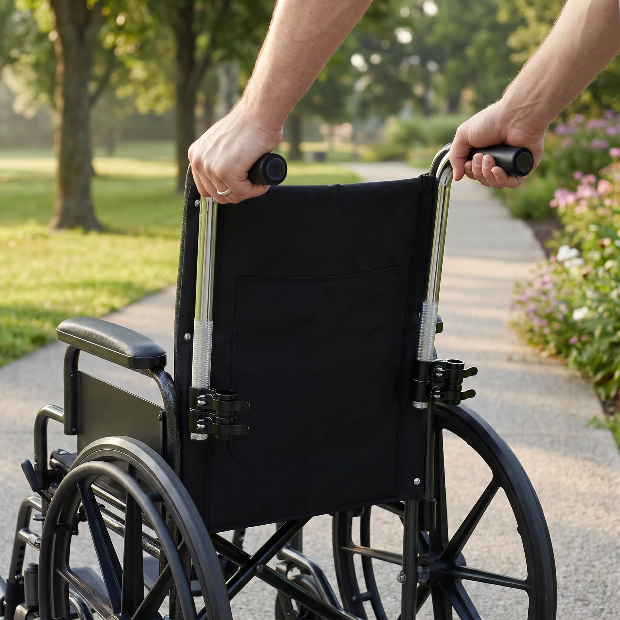 4 extensores de manillar para silla de ruedas: manillares de repuesto ajustables con agarre antideslizante y abrazadera de liberación rápida para sillas de transporte de adultos, personas