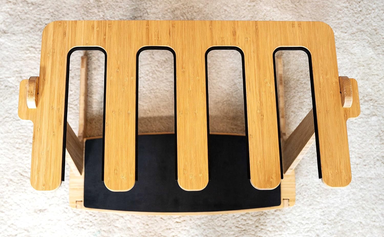 Grassracks Premium Freestanding Vertical Surfboard Rack - Masterfully Crafted Bamboo Surfboard Stand for 4 Surfboards Wakeboards or Snowboards - 4 Guitar Stand (4 Boards or Guitars, Bamboo) image 2