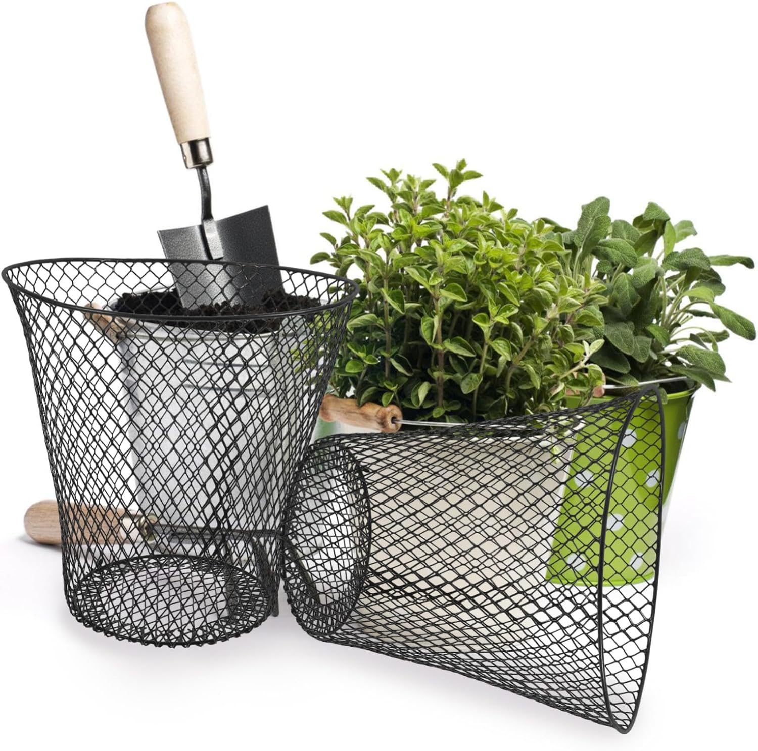 5Pcs Sturdy Plant Protector Mesh Multi Use Flowerpot Cover for Garden Fruits and Vegetables Durable and Reusable Plant Cage for Growth Protection