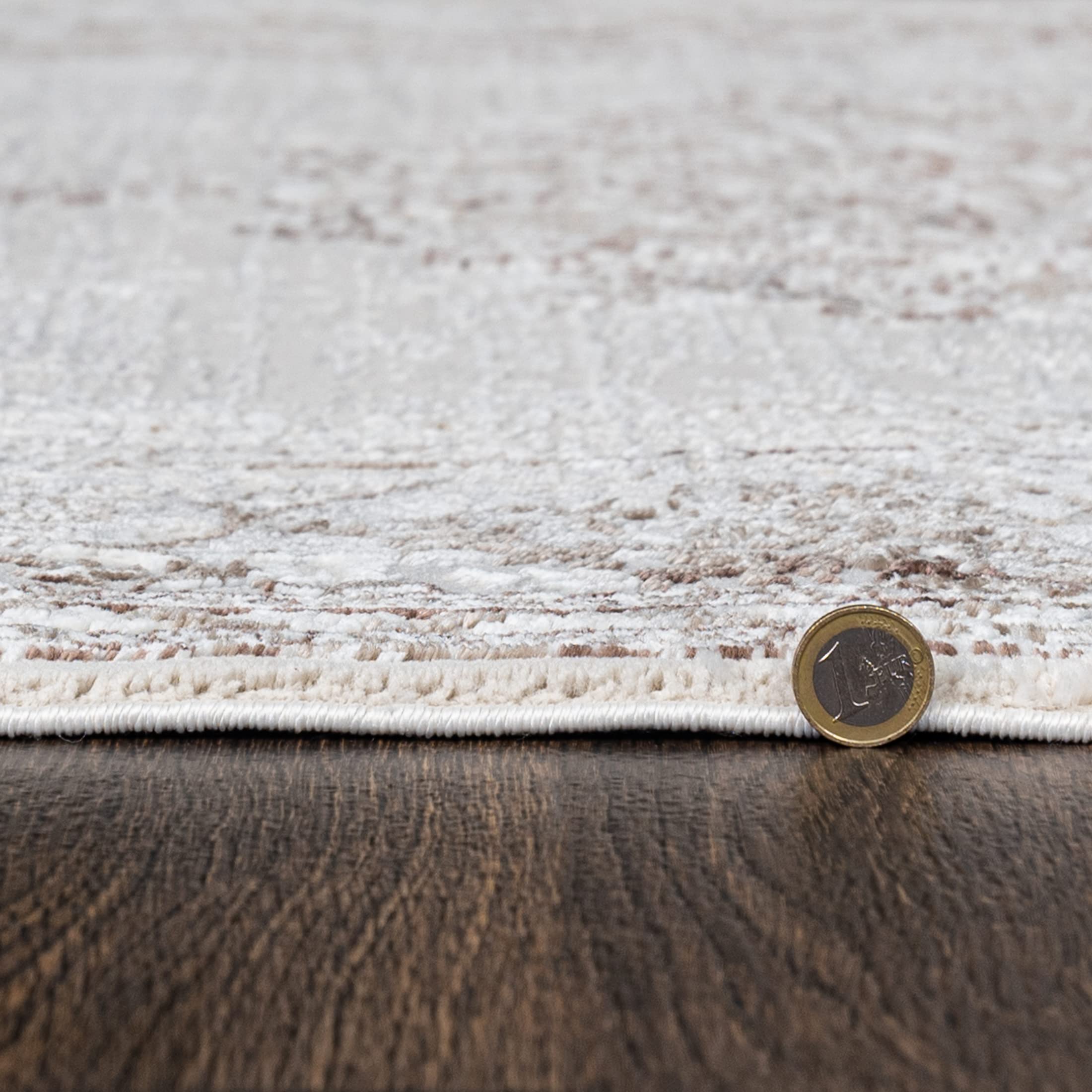 Mazovia Grand Tapis Salon 200x300cm Crème Classique Oriental Doux Élégant