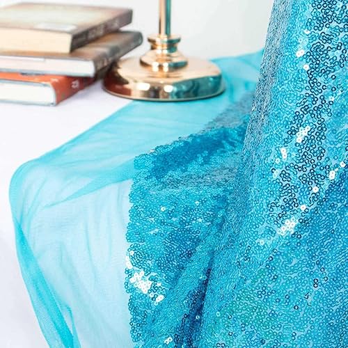 Vista 7 de Pardecor The Yard - Tela de malla con purpurina para coser, paño brillante (2 yardas, borgoña)