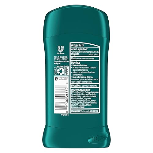 Miniatura 2 de Grado Hombres seco Protección 48Hour antitranspirante, cool Rush 2.7oz (Pack de 6), Sport