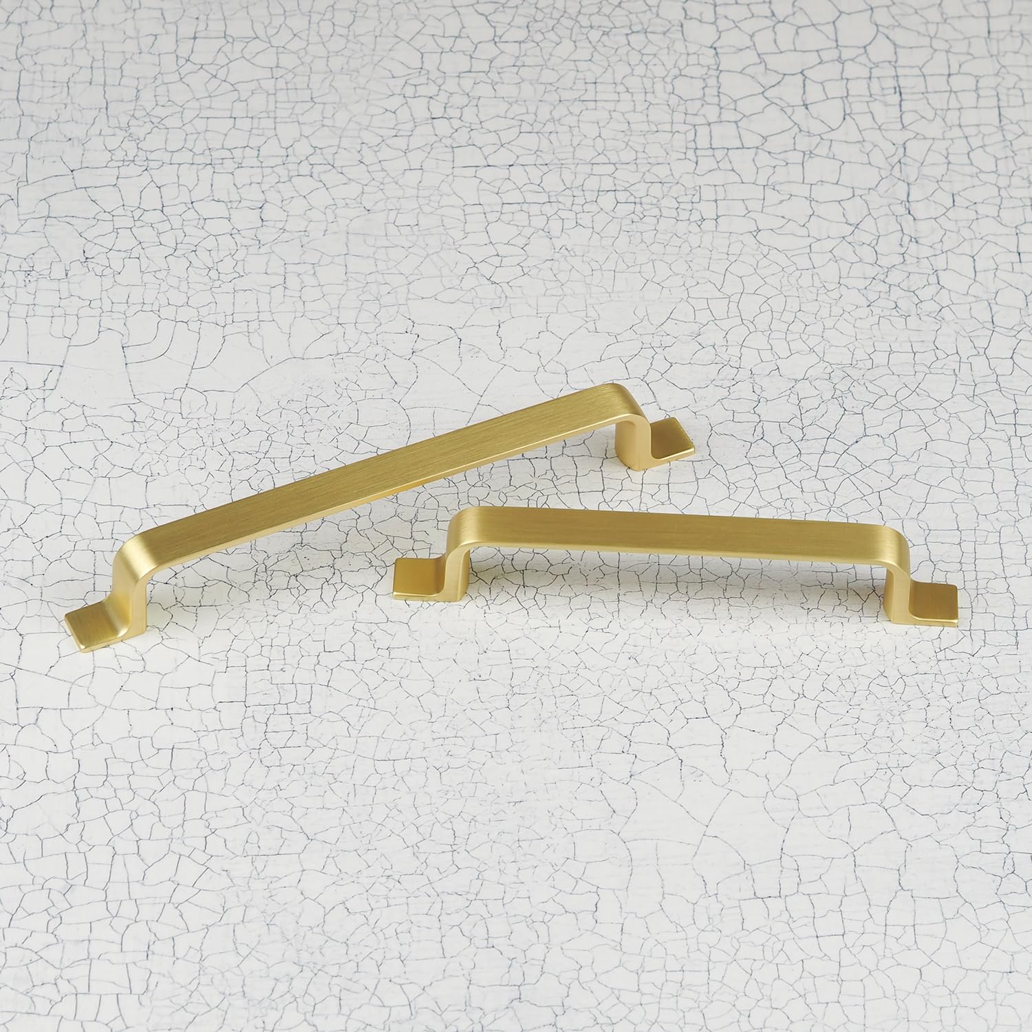160mm Brushed Brass Strap Cabinet Handle Cupboard Door Drawer Pull