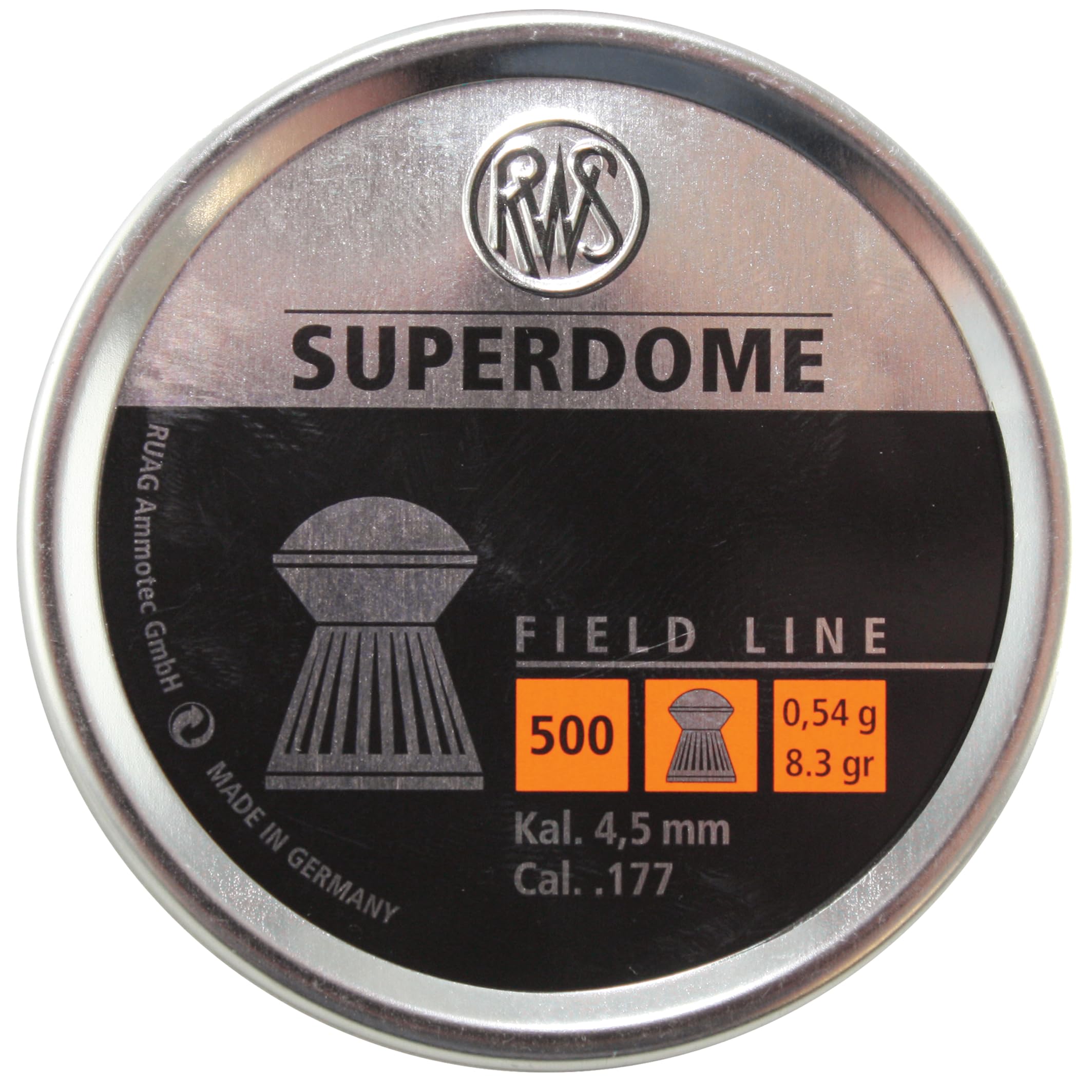RWS SUPERDOME Field Line 4.50mm 0.54g/8.3gr (500pz)