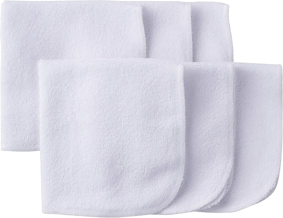 Gerber Washcloth, White, 6-Count