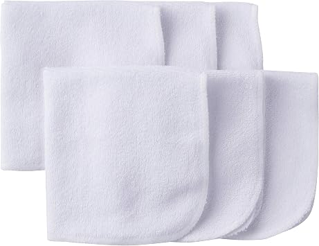 Gerber Washcloth, White, 6-Count
