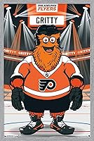 Vista 10 de Trends International NHL Philadelphia Flyers - Póster de pared Gritty 19, 22.375 x 34 pulgadas, versión sin marco