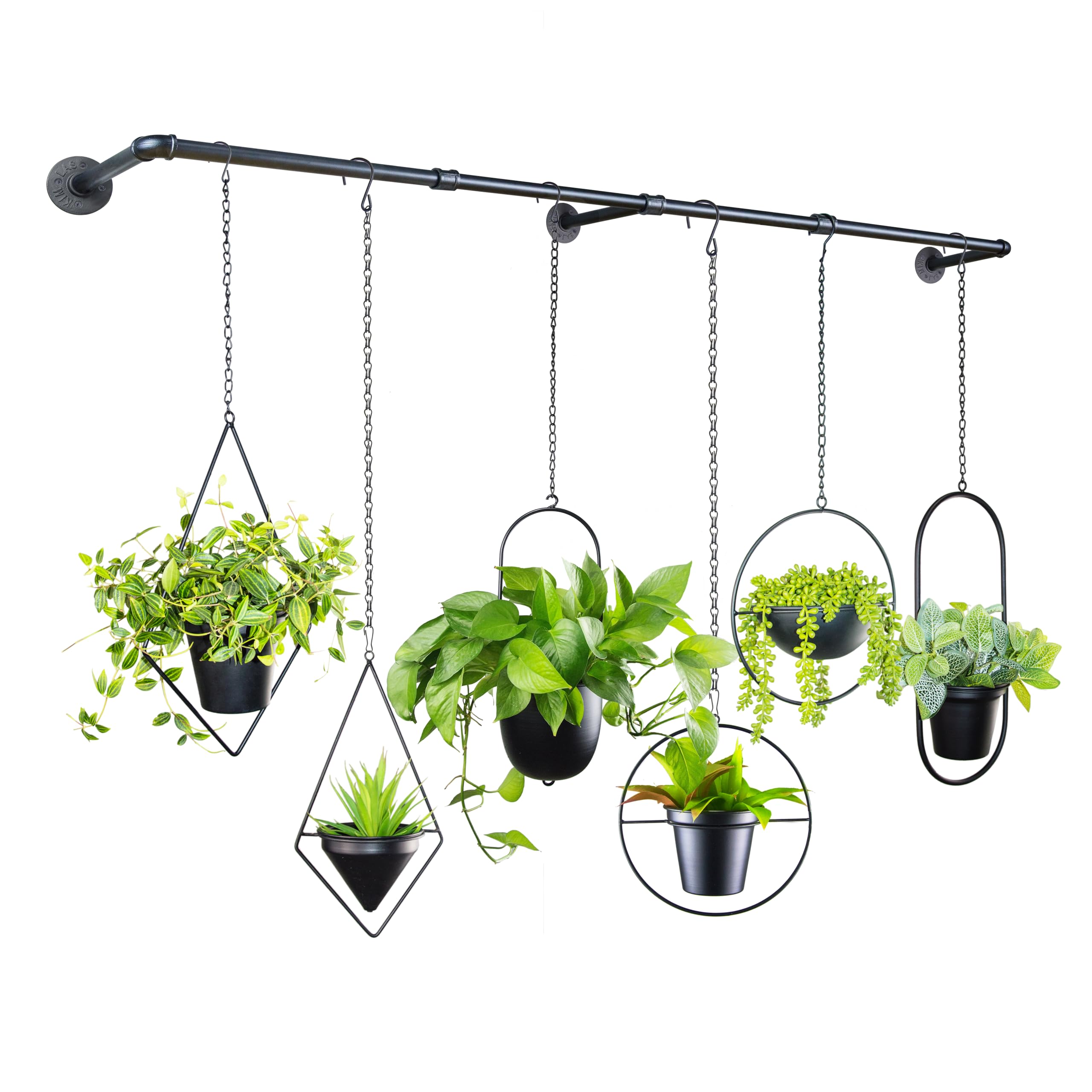 Amazon.com: HemePaha Metal Plant Hanger Indoor with 6 Hanging Chains, 69.5  Inch Black Hanging Planters Rod for Indoor Plants, Wall Hanging Plant  Holder for Window, Ceiling(Hanging Planters Not Included) : Patio, Lawn