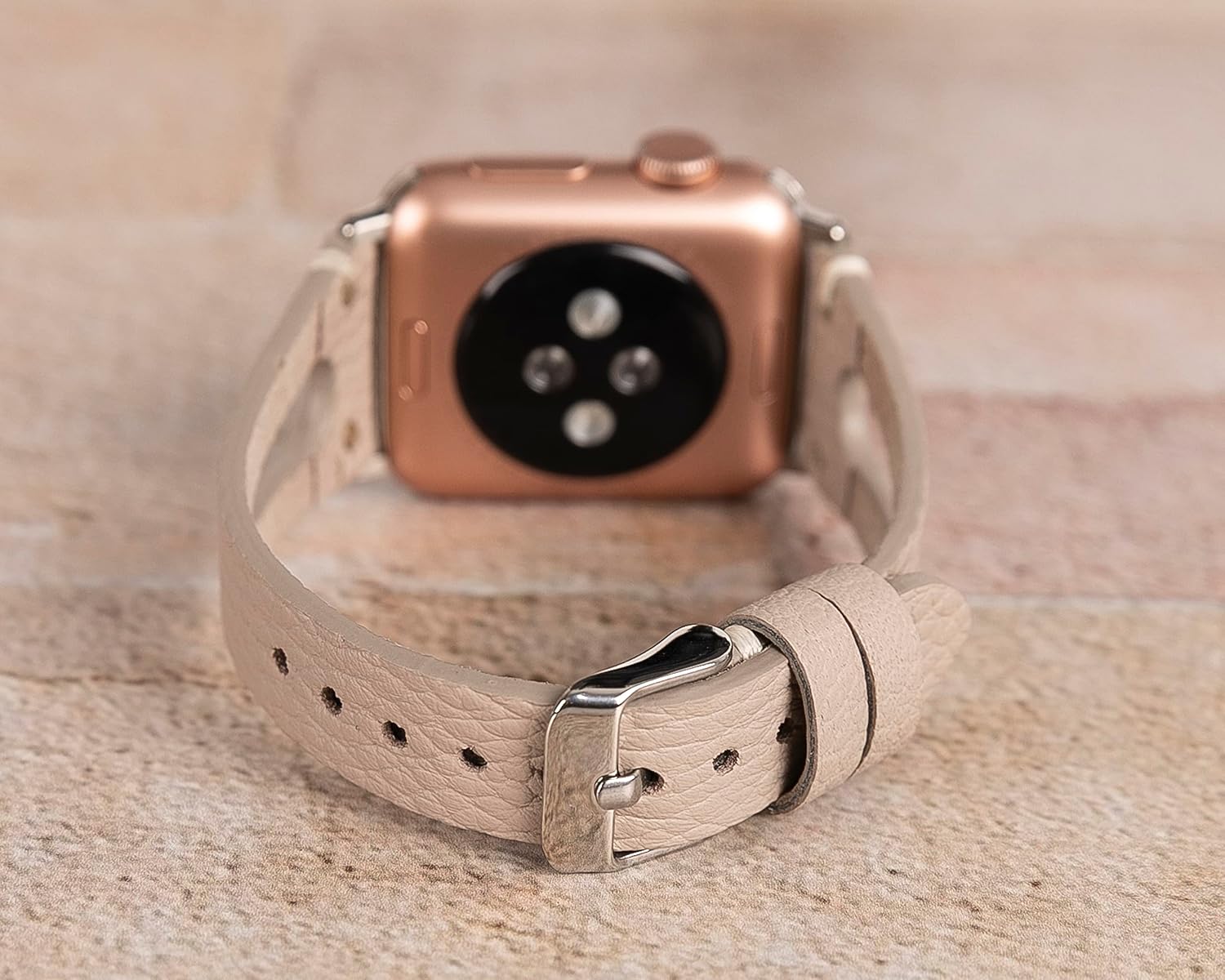 Slim Leather Bands Compatible with Apple Watch Band 38mm 40mm 41mm 42mm 44mm 45mm 49mm Full Grain Leather Watch Thin Straps for iWatch Series Ultra/8/7/SE/6/5/4/3/2/1 for Women Watchbands, Bracelet Jewelry