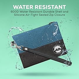 Small Smell Proof Bag 6 x 4, Smell Proof Container, Dog Tested Odor resistant Bag, Best Zipper Odor sealing Pouch Herbs and coffee, Money Organizer & Travel Medicine Bag, Scent resistent Containers