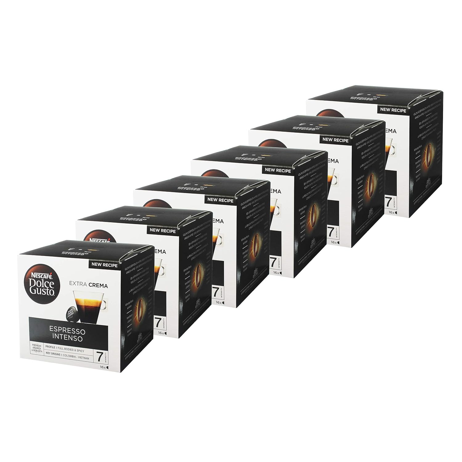 Nescafé Dolce Gusto Espresso Intenso, Pack of 6, 6 x 16 Capsules