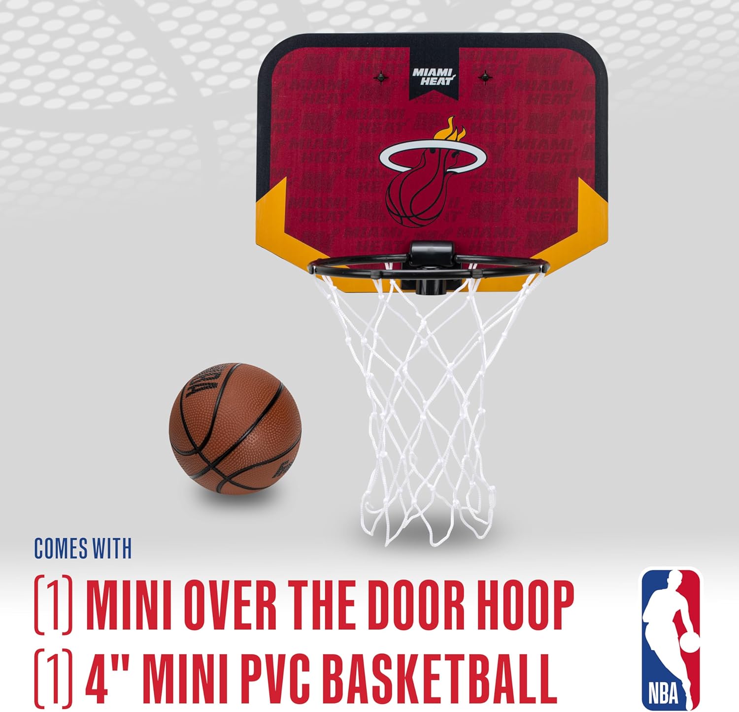 Franklin Sports NBA Team Over The Door Basketball Hoop - Kids Indoor Mini Basketball Hoop with Basketball - NBA Fan Shop Mini Hoop for Bedroom & Office