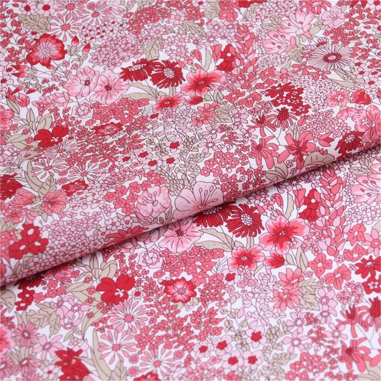 Printed Fabric Dark Color Flowers Cotton Fabric Printing(Color-11)