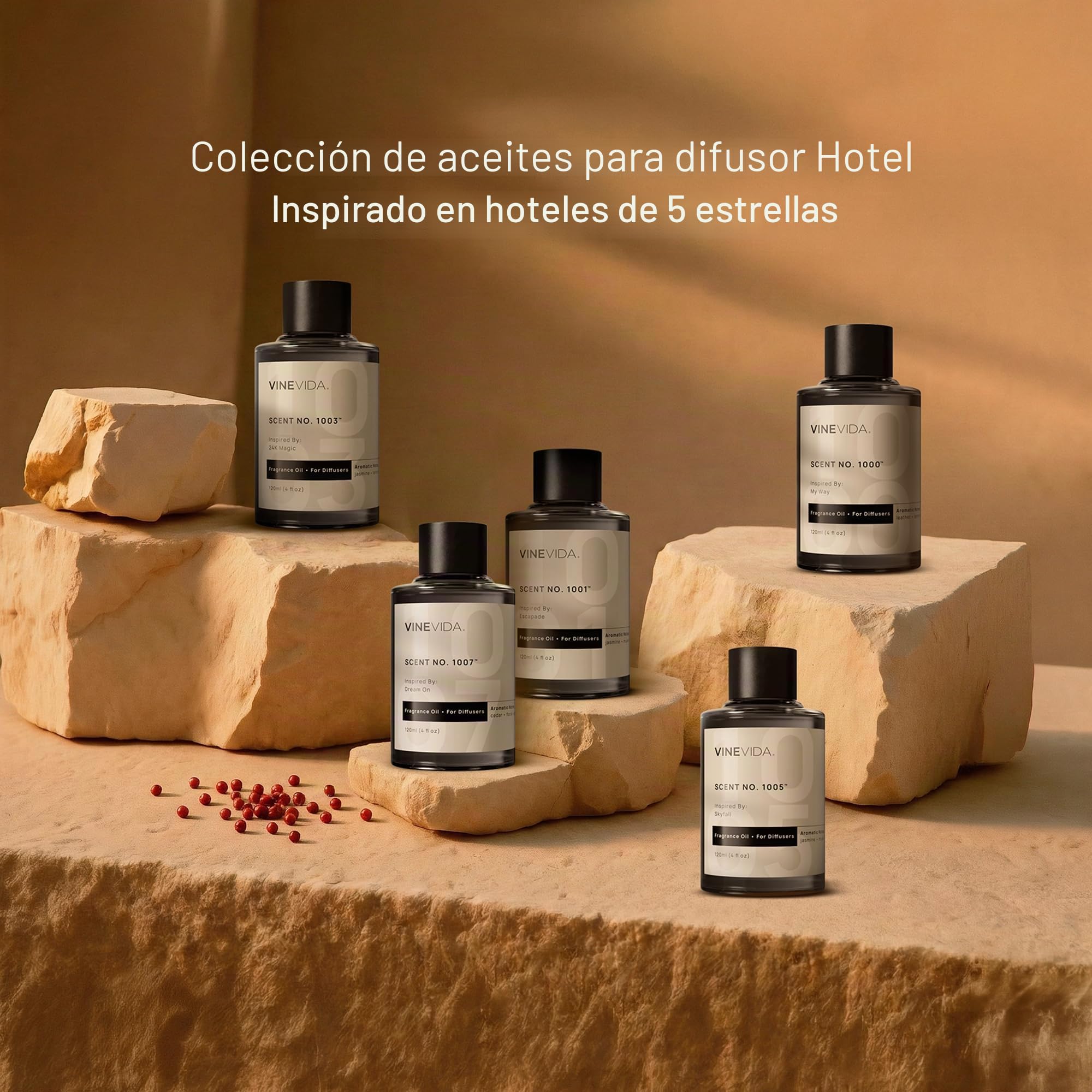 VINEVIDA Aceite difusor de fragancia de hotel (4 onzas), difusores de aromas de hotel para el hogar, aceite difusor de aire frío, aceite esencial de aroma de hotel, aroma n.º 1010 inspirado en los