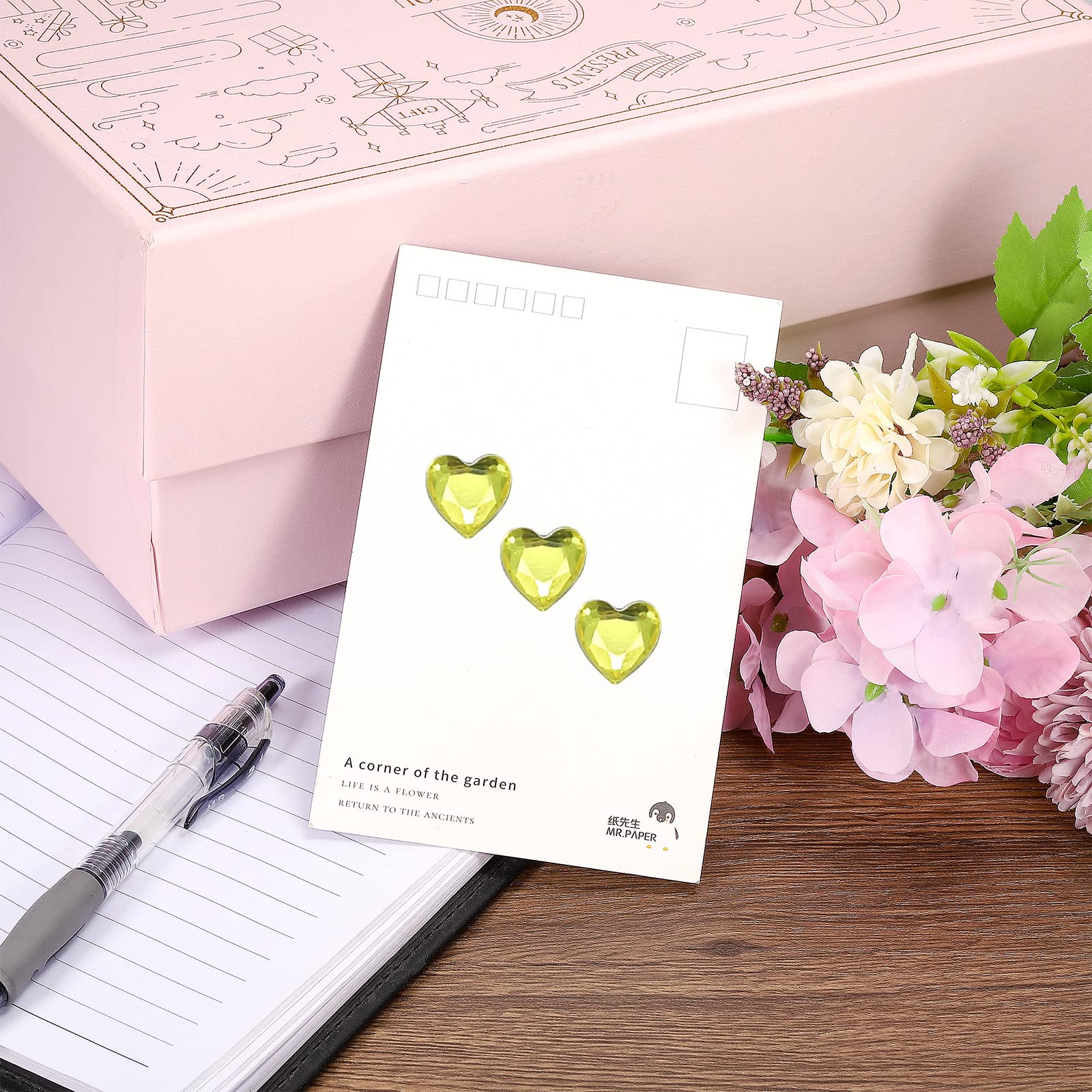 sourcing map 256 Pcs Coeur Strass 6mm Auto Adhésif Gemmes Autocollants Bijoux Autocollants pour Valentine Maquillage, Arts & Artisanat, DIY, Bijoux Fabrication éclairage Jaune
