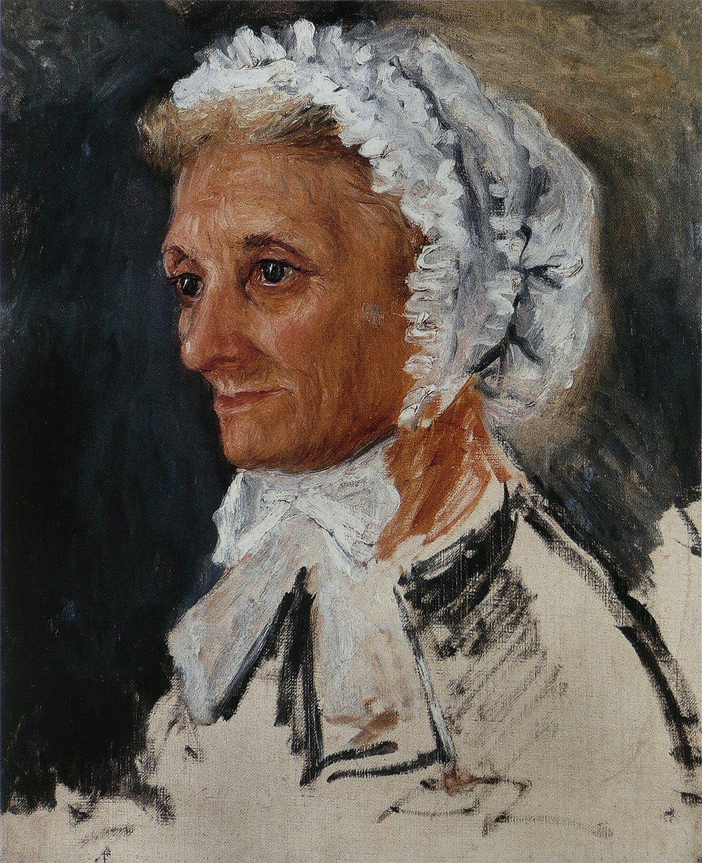 Portrait de la Mère de Renoir cadre grand format anti-reflet pour mur vide