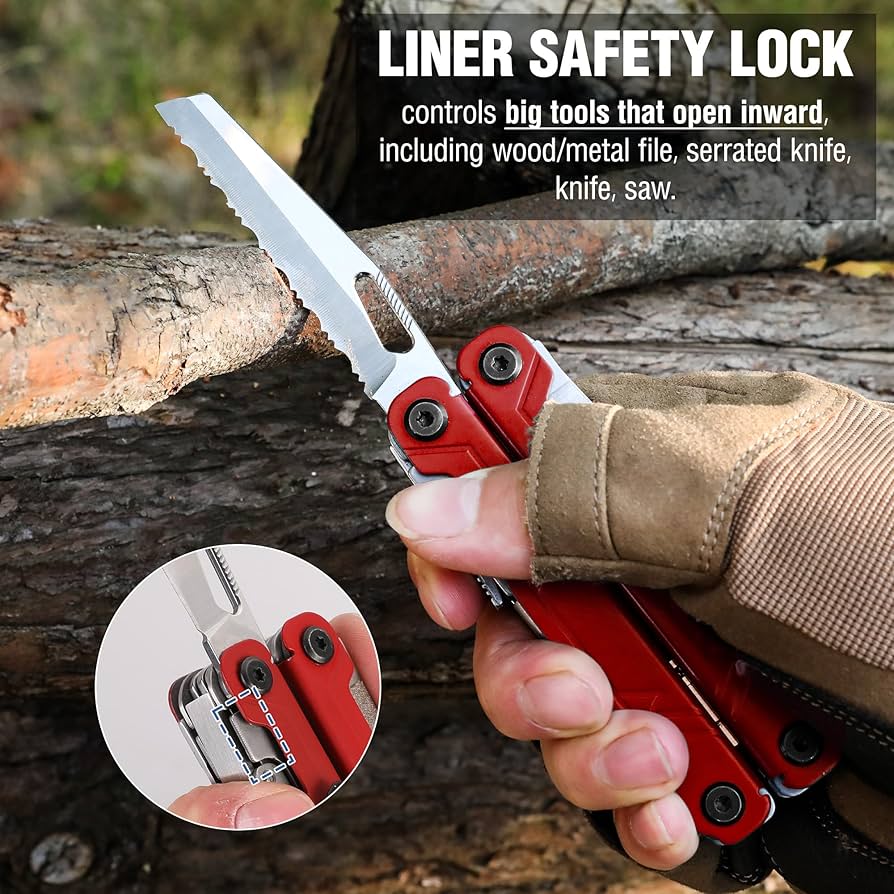 小物 FUNNY SimplyDurableWorkGear CLIPBILLFOLD WORKPRO 18-in-1 Multi Tool Pliers, Gifts for Dad, Stainless
