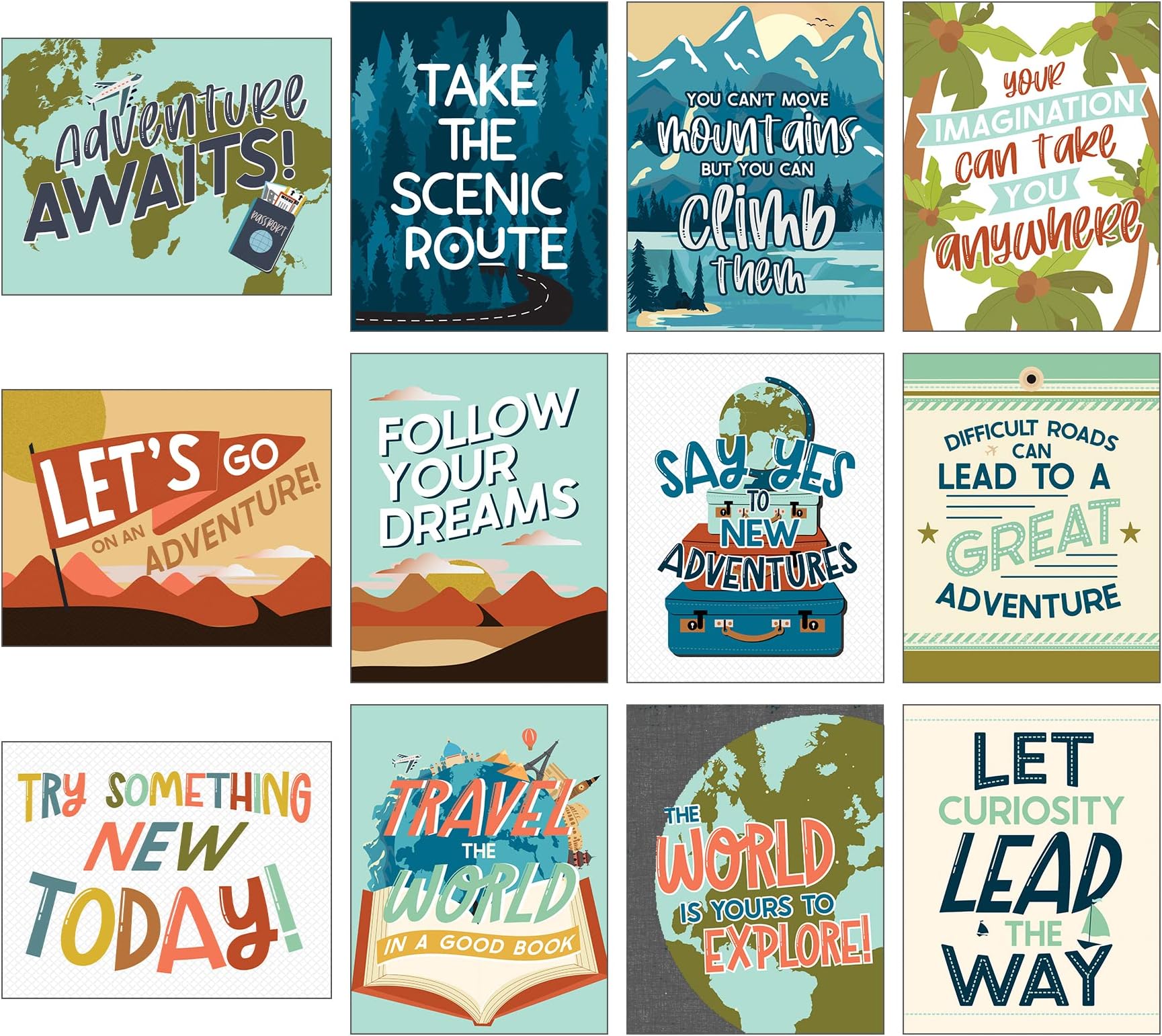 Mini Posters: Let's Explore Poster Set